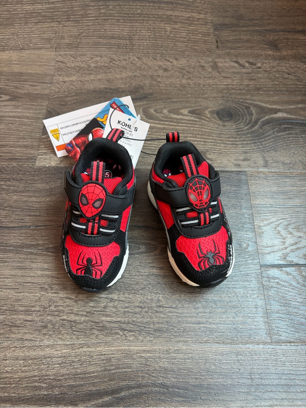 Toddler Boys Light Up Spider-Man Athletic Sneakers